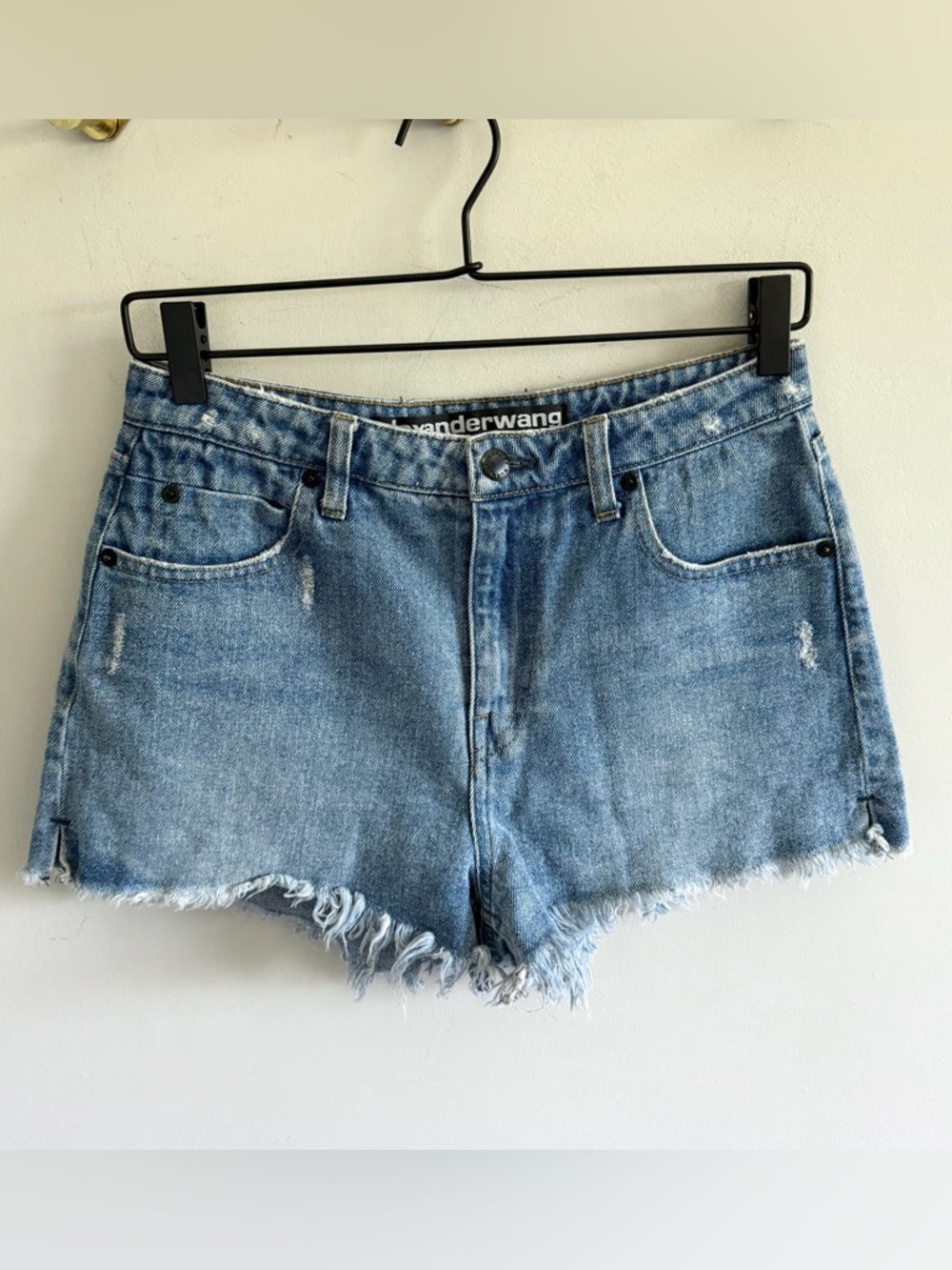 Alexander Wang Blue Denim Cutoff Shorts | Size 27